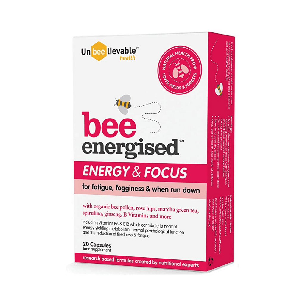 Bee Energised Energy and Focus - 20 Capsules - Unbeelievable Health