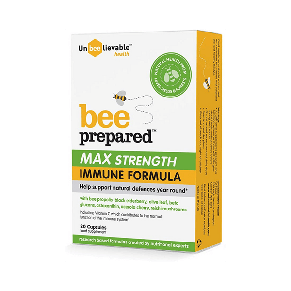 Bee Prepared Max Strength Immune Formula - 20 Capsules - Unbeelievable Health